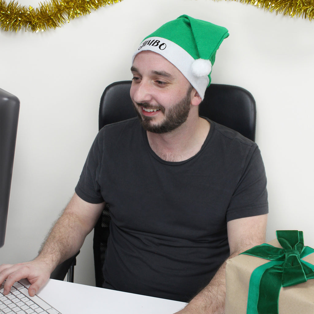 Personalised Named Colourful Adult Santa Hat