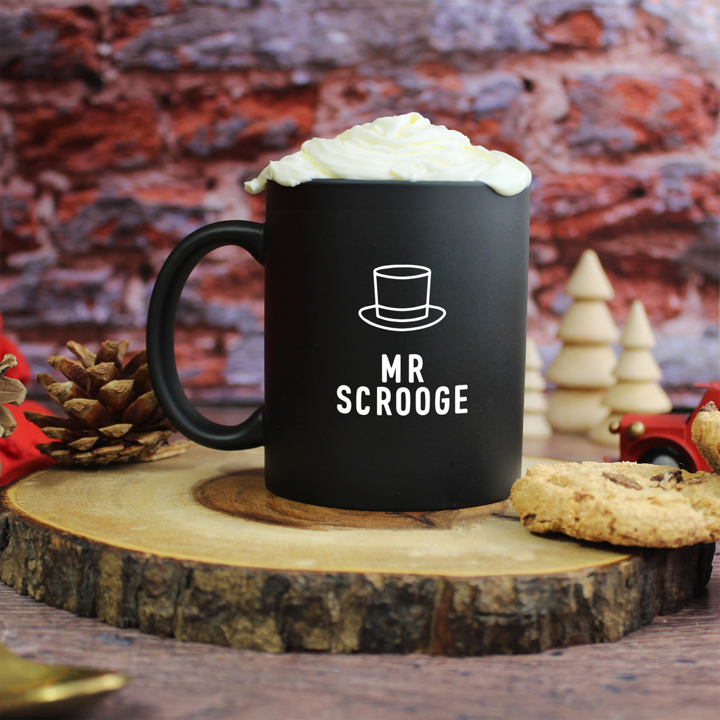 Personalised "Mr Scrooge & Mrs Claus" Coffee Mugs