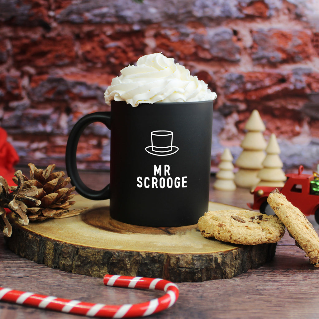 Personalised "Mr Scrooge & Mrs Claus" Coffee Mugs