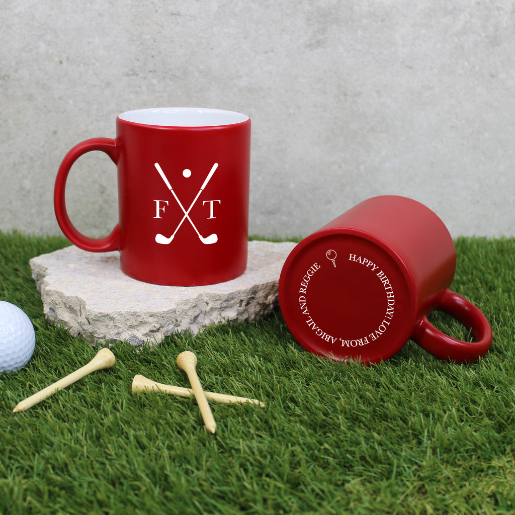 Personalised 350 ml Ceramic Golf Mug