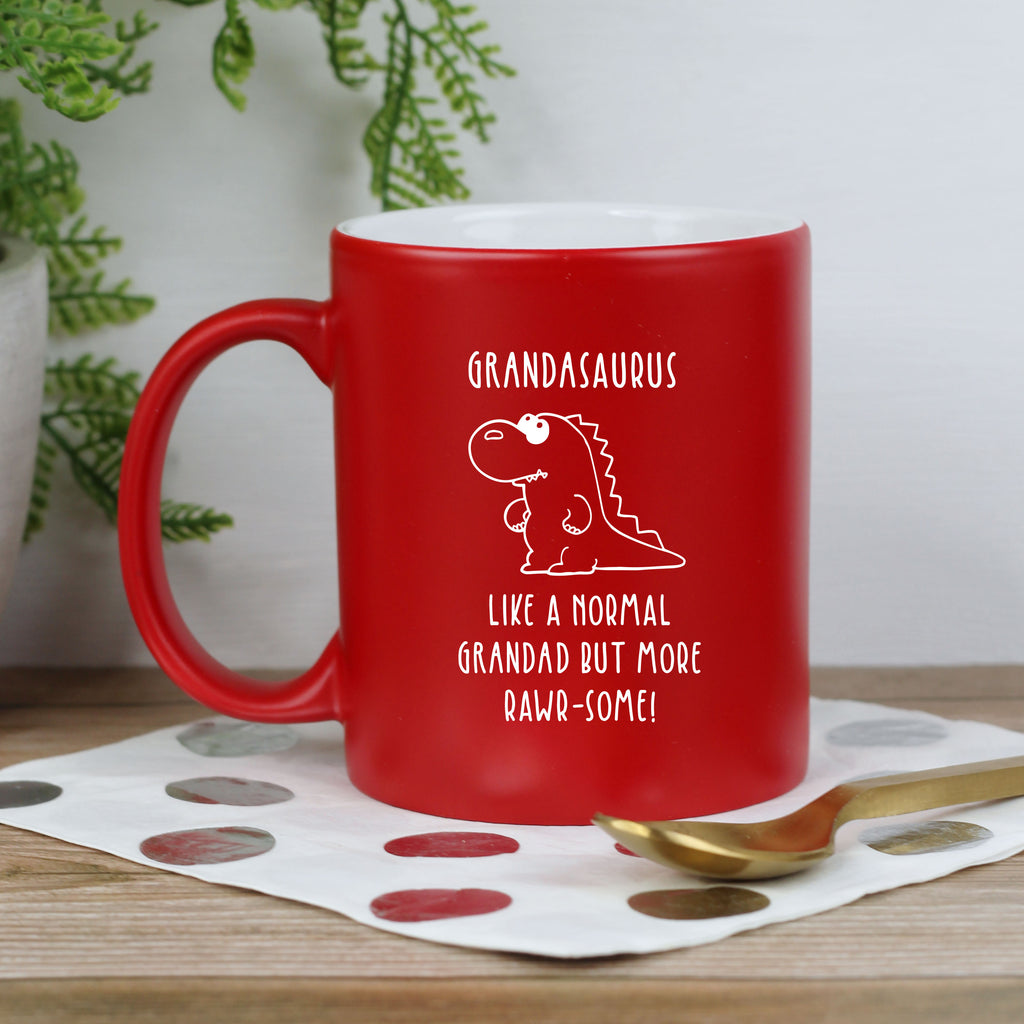 Personalised "Grandasaurus" Red Coffee Mug