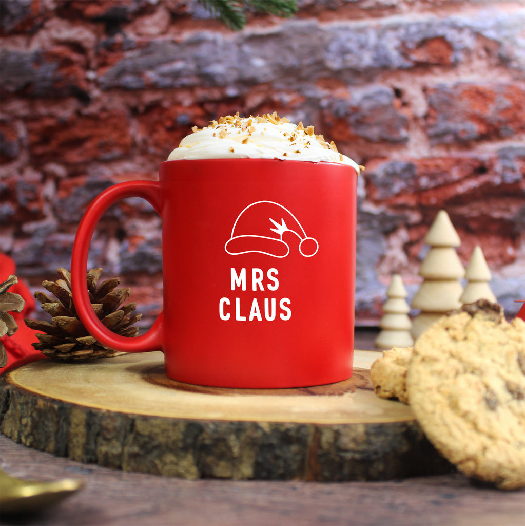 Personalised "Mr Scrooge & Mrs Claus" Coffee Mugs