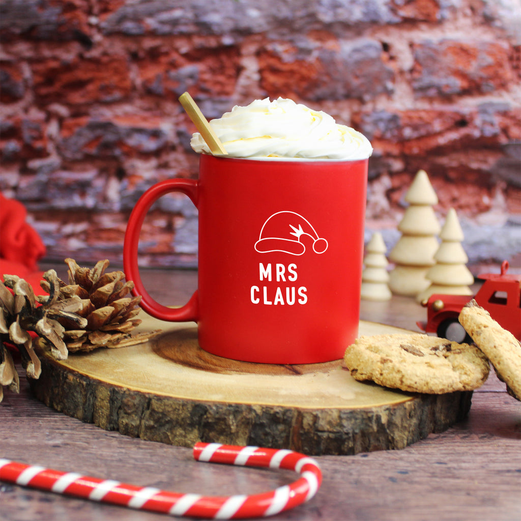 Personalised "Mr Scrooge & Mrs Claus" Coffee Mugs