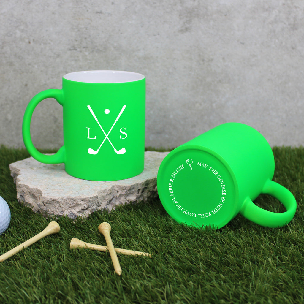 Personalised 350 ml Ceramic Golf Mug