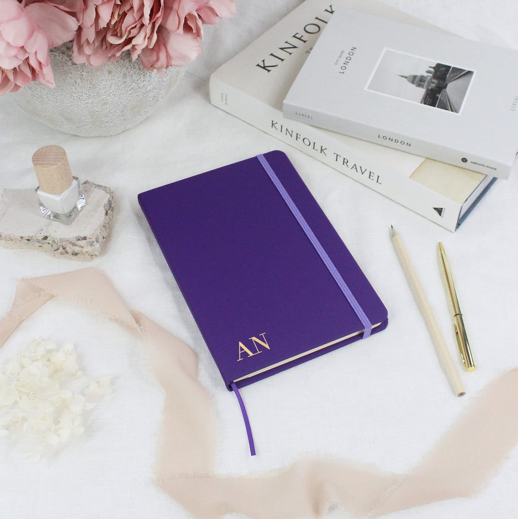 Personalised Lined Notebook with Initials 