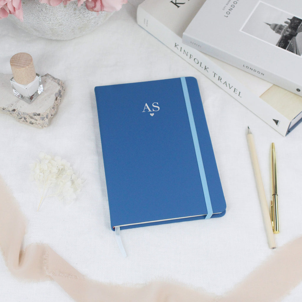 Personalised A5 Notebook with Initials & Heart