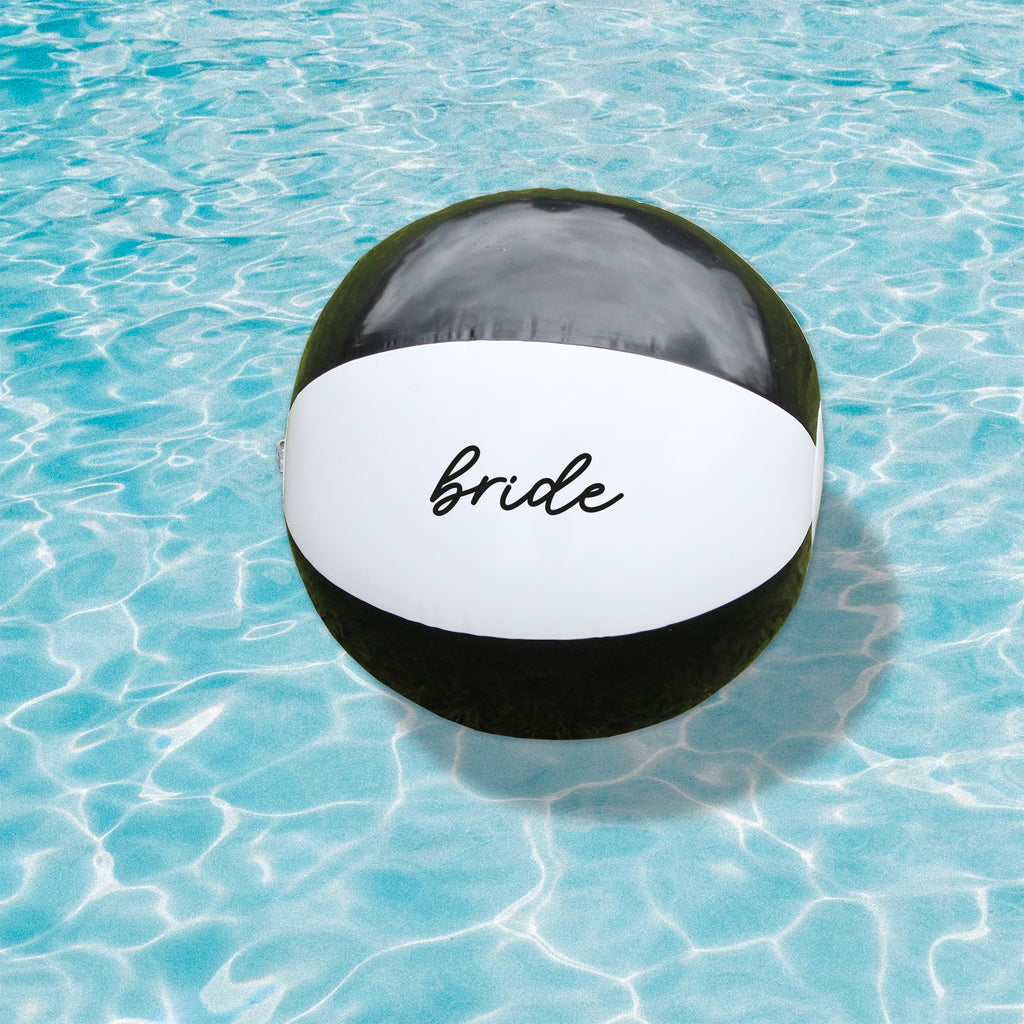 Black & White Bride Squad Beach Ball