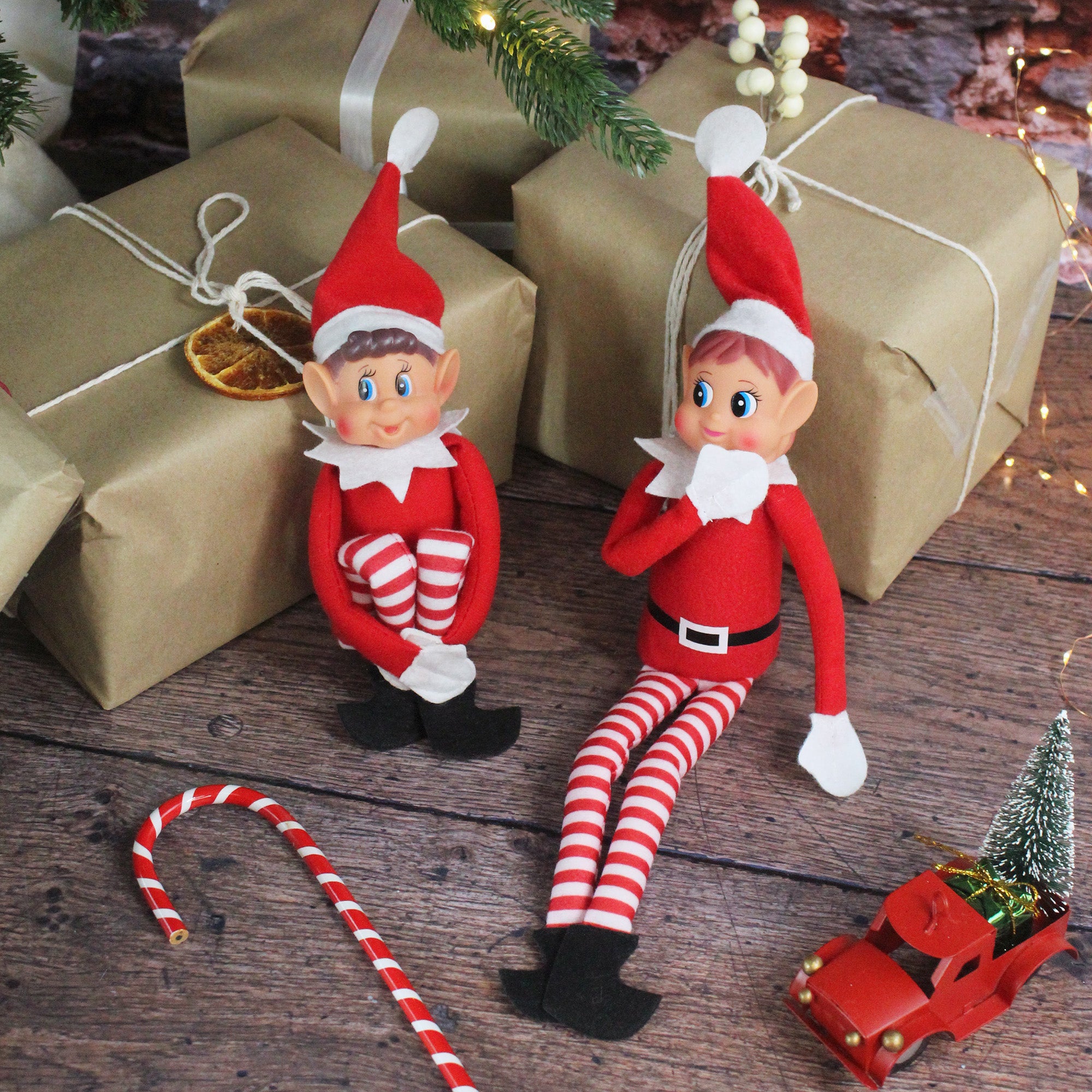 Postman Elf Personalised Traditional Elf Arrival Postcard with Santa Stamp ...