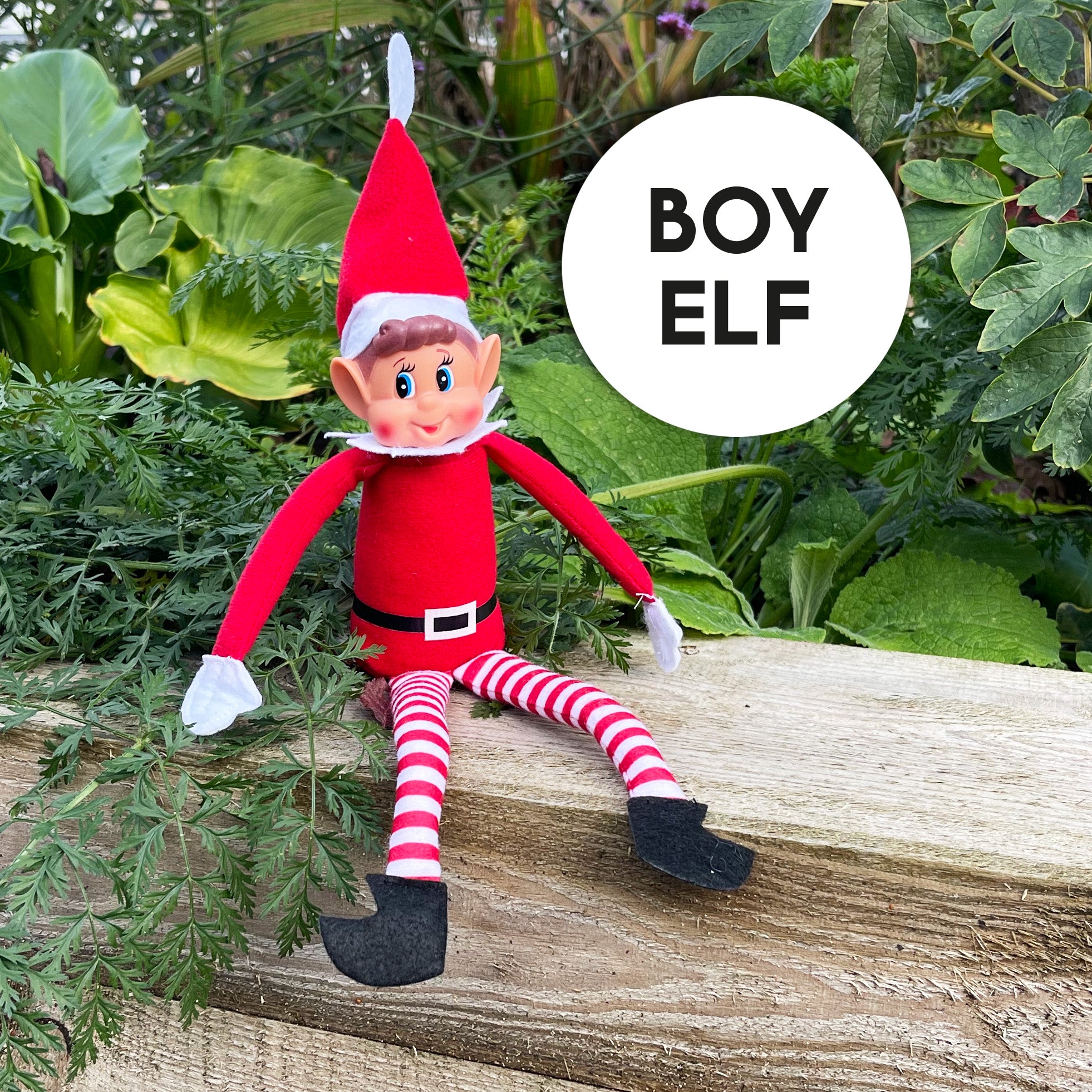 Postman Elf Personalised Traditional Elf Arrival Postcard with Santa Stamp ...