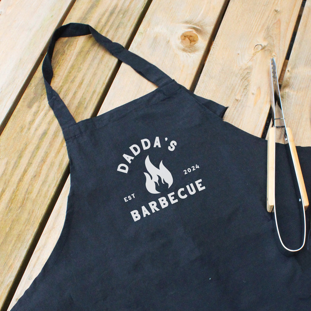 Personalised Dad’s Barbecue Apron - Black