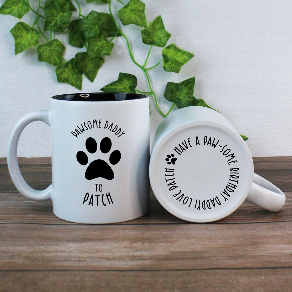 Personalised 'Pawsome Dad' Coffee Mug