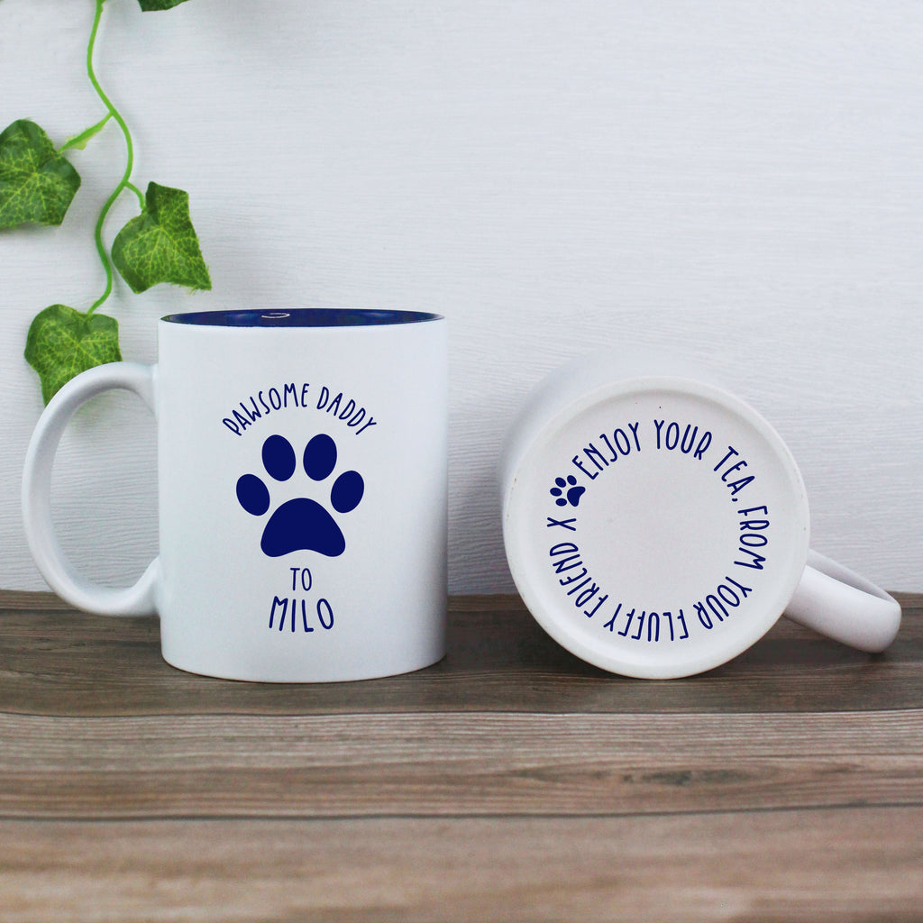 Personalised 'Pawsome Dad' Coffee Mug