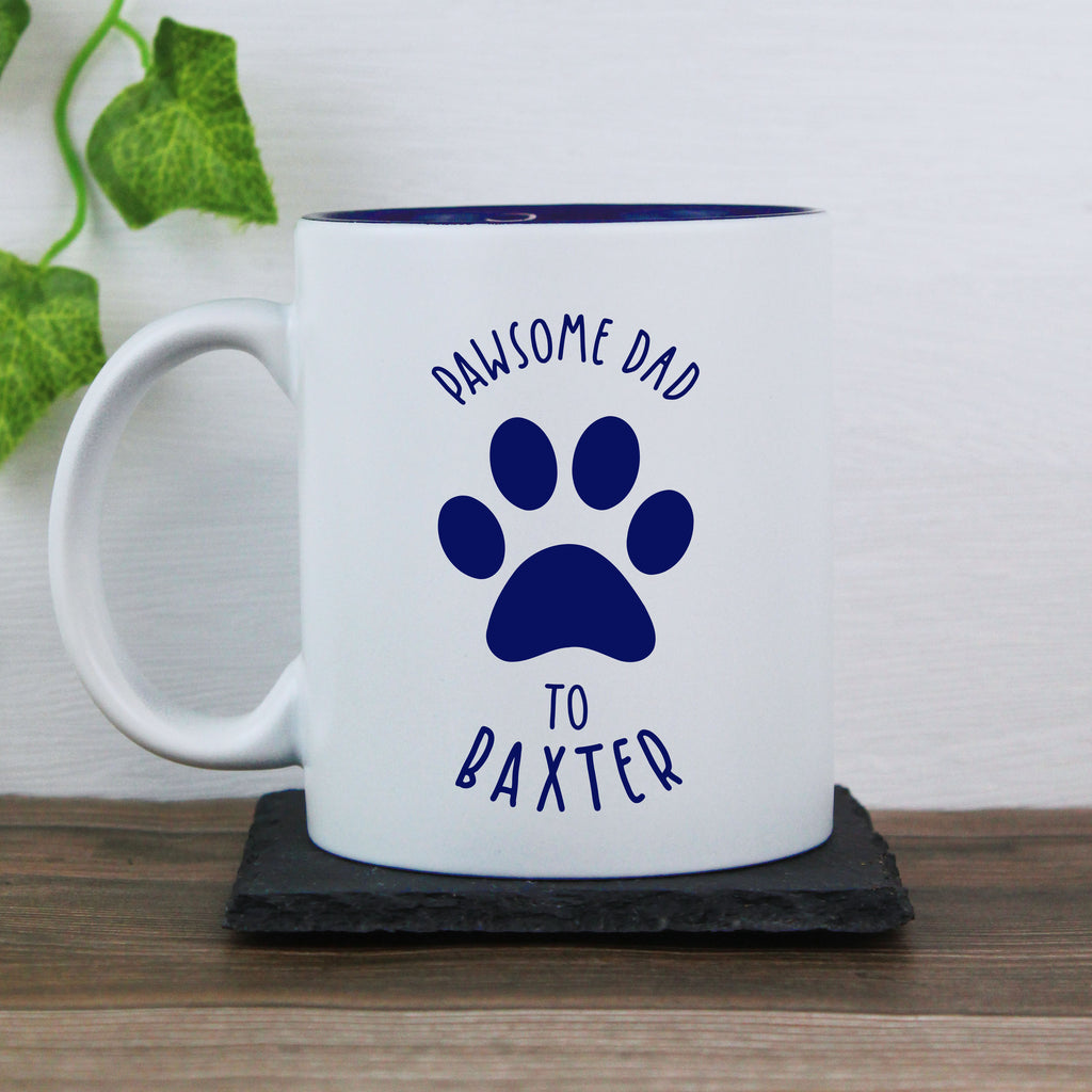 Personalised 'Pawsome Dad' Coffee Mug