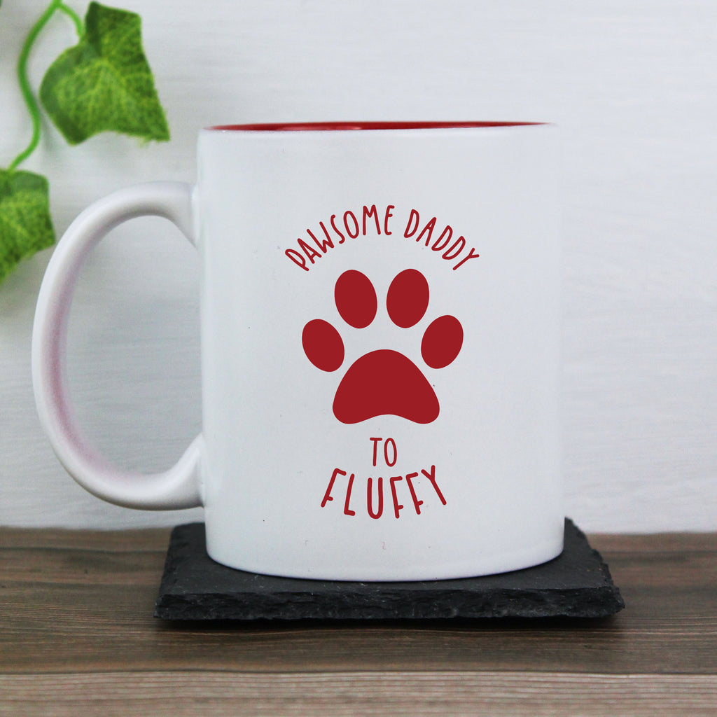 Personalised 'Pawsome Dad' Coffee Mug