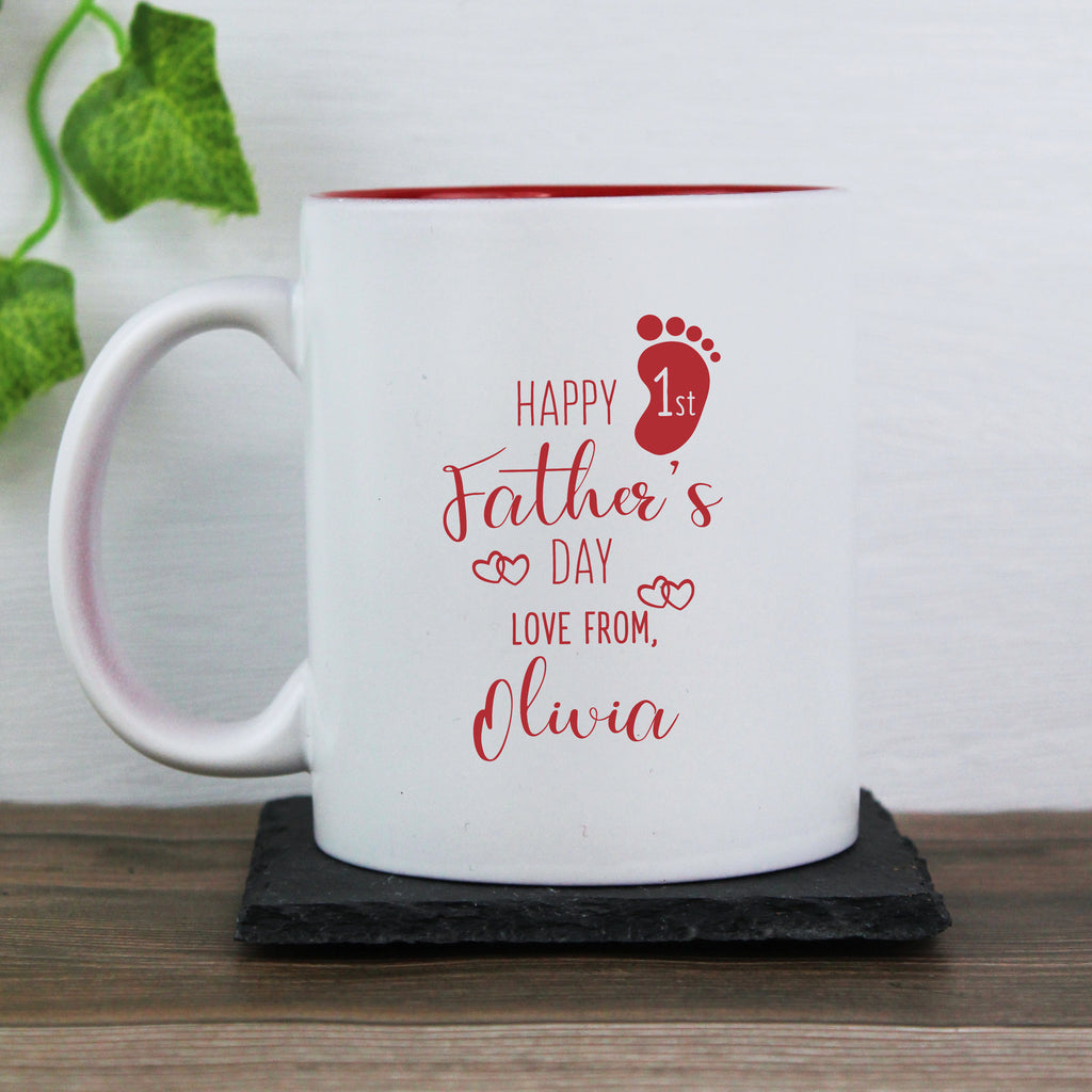 Personalised 'Happy 1st Father's Day' Colour Reveal Coffee Mug