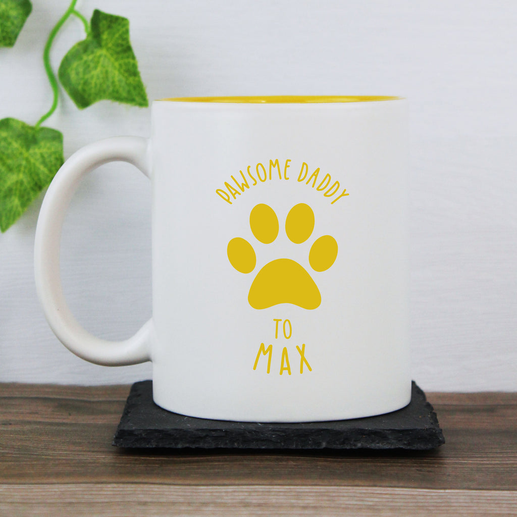 Personalised 'Pawsome Dad' Coffee Mug