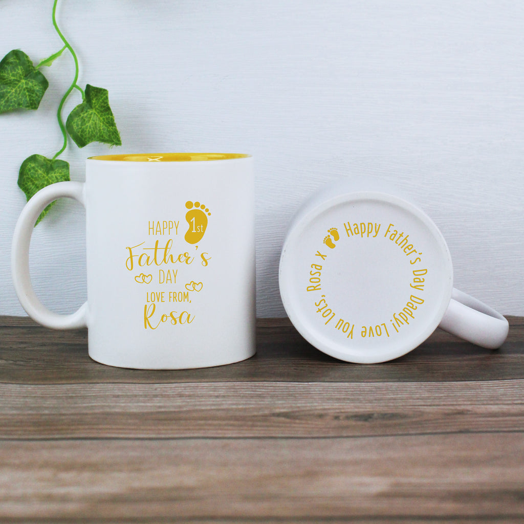Personalised 'Happy 1st Father's Day' Colour Reveal Coffee Mug