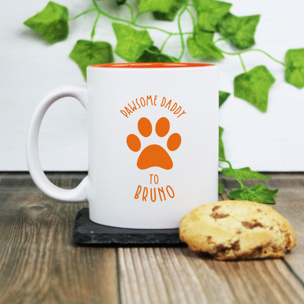 Personalised 'Pawsome Dad' Coffee Mug