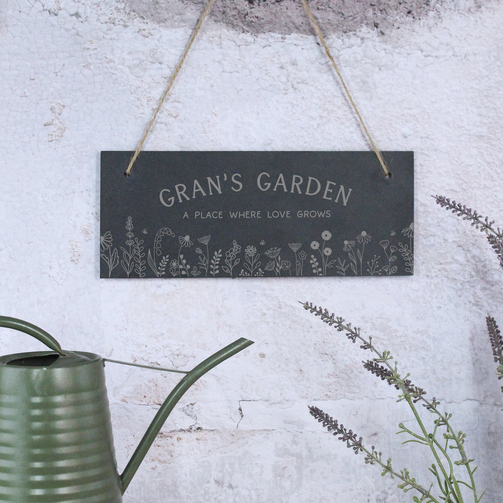 Grandma’s Garden Slate Sign