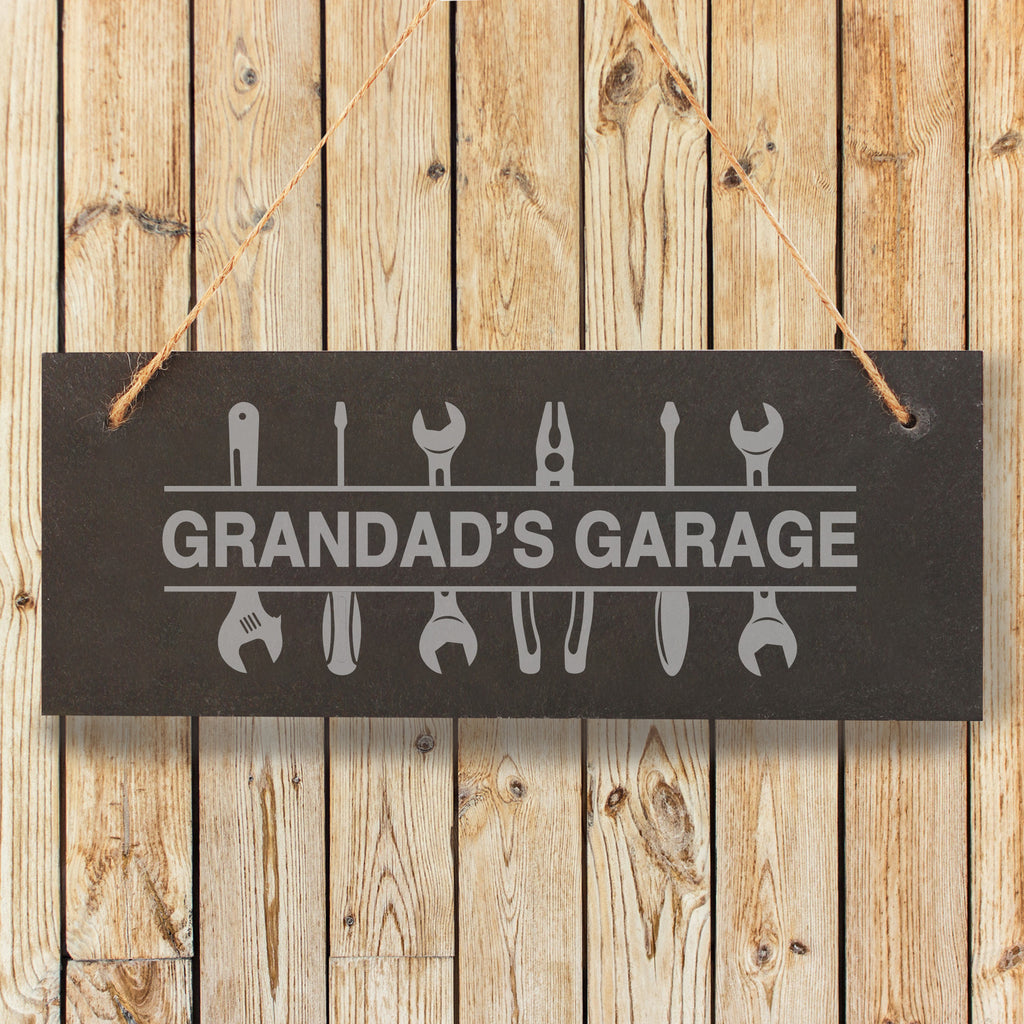 Personalised Hanging Grandad’s Garage Sign