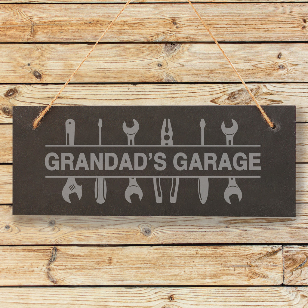 Personalised Hanging Grandad’s Garage Sign