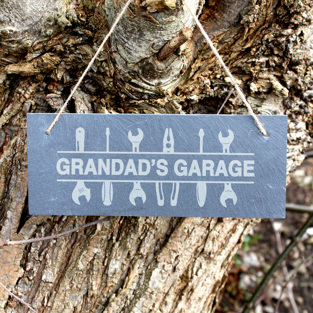 Personalised Hanging Grandad’s Garage Sign