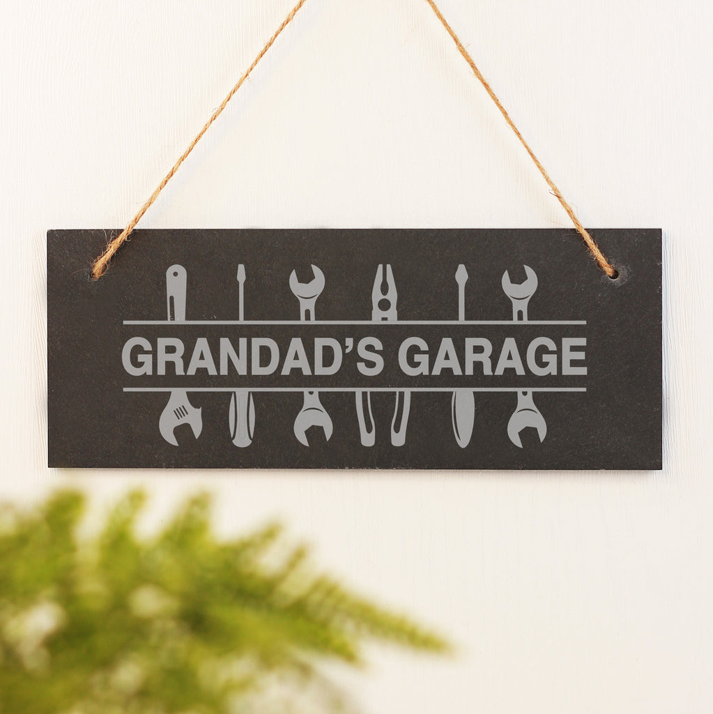 Personalised Hanging Grandad’s Garage Sign