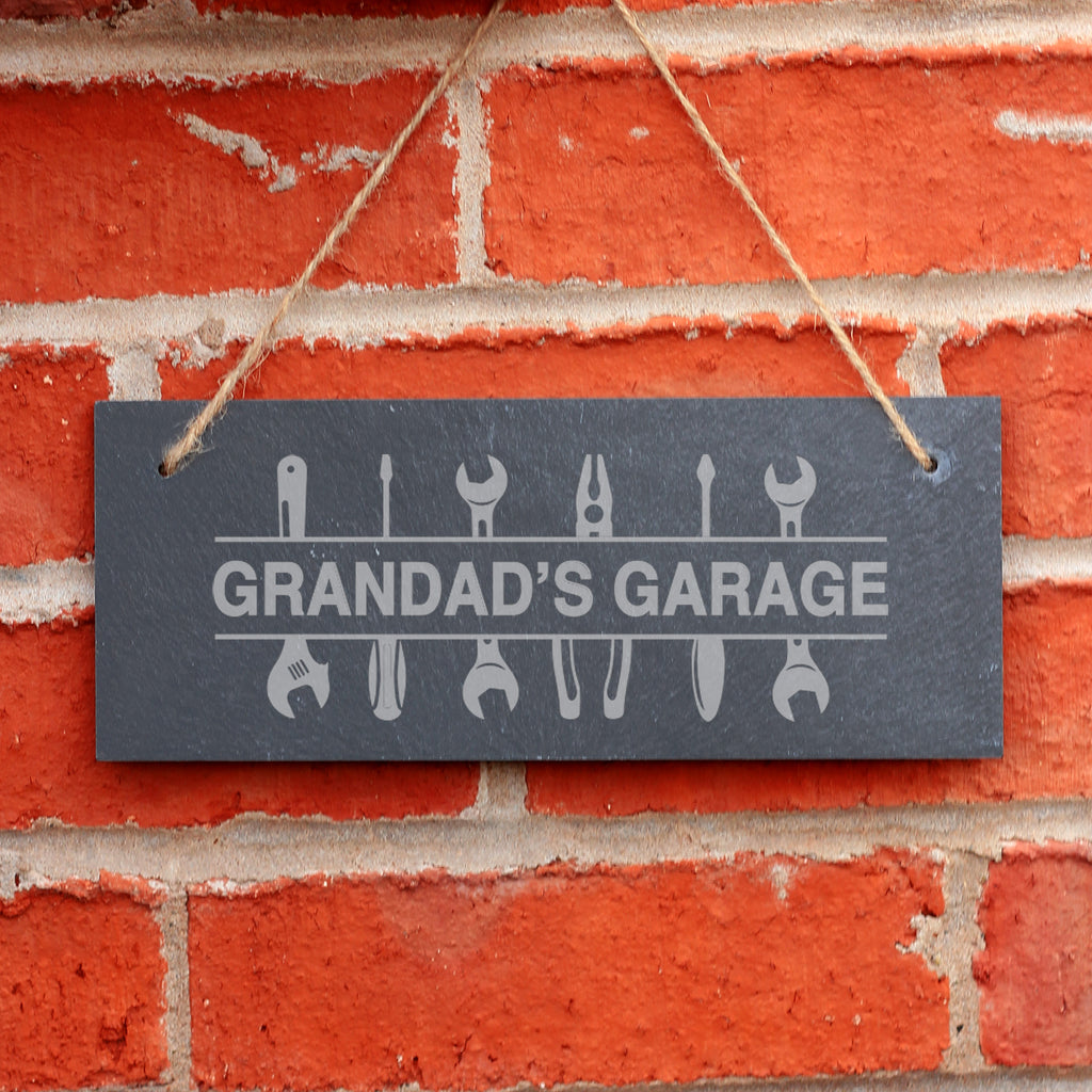 Personalised Hanging Grandad’s Garage Sign