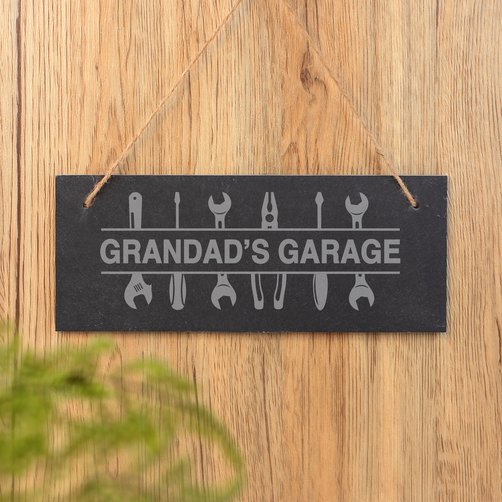 Personalised Hanging Grandad’s Garage Sign