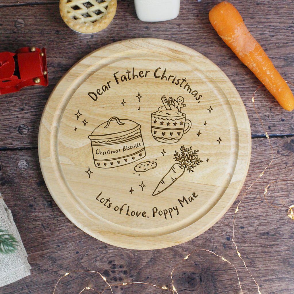 Personalised Dear Father Christmas Xmas Eve Plate