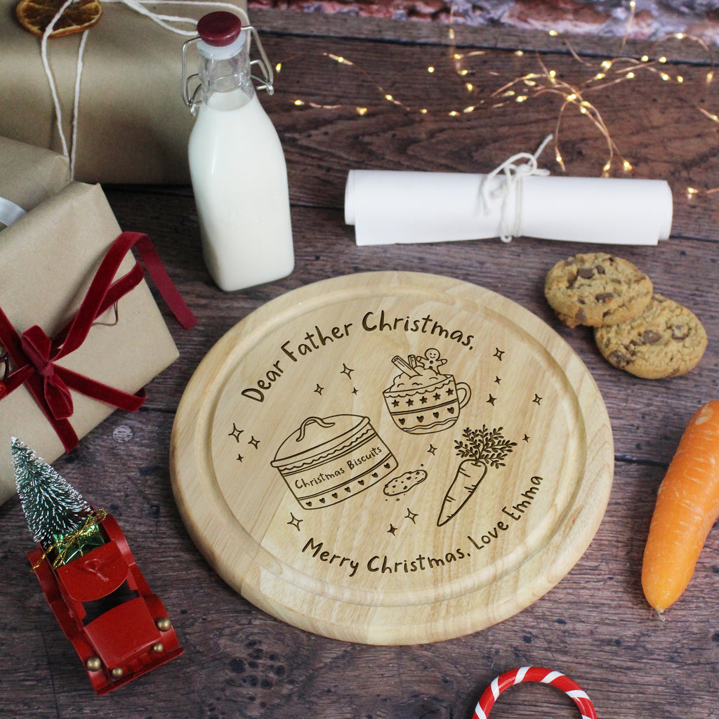 Personalised Dear Father Christmas Xmas Eve Plate
