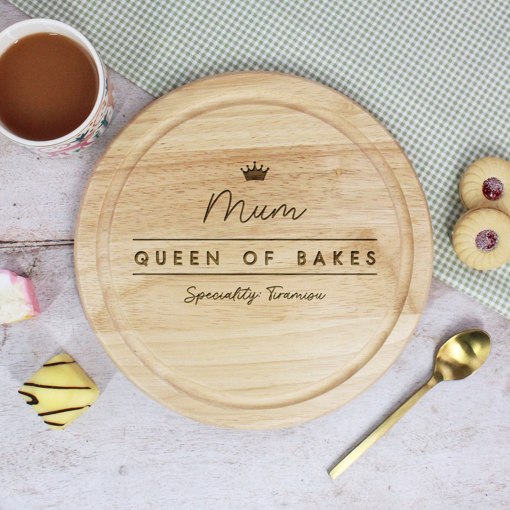 Personalised Queen Of Bakes Cake Presentation Board