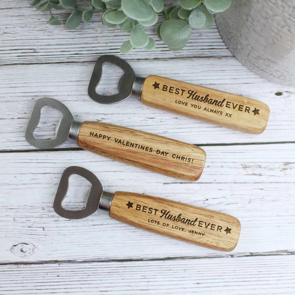 Best Husband Ever Wooden Bottle Opener