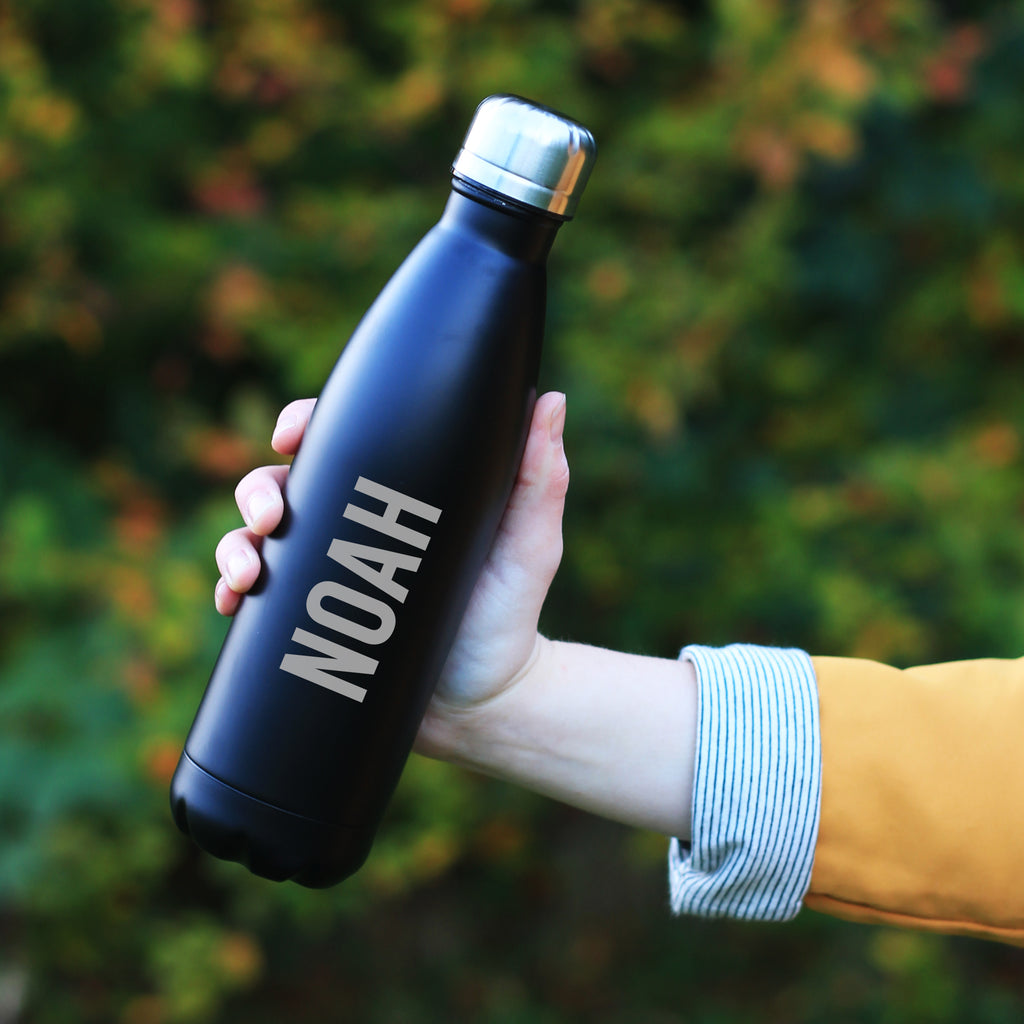 Personalised Double Walled Metal Water Bottle