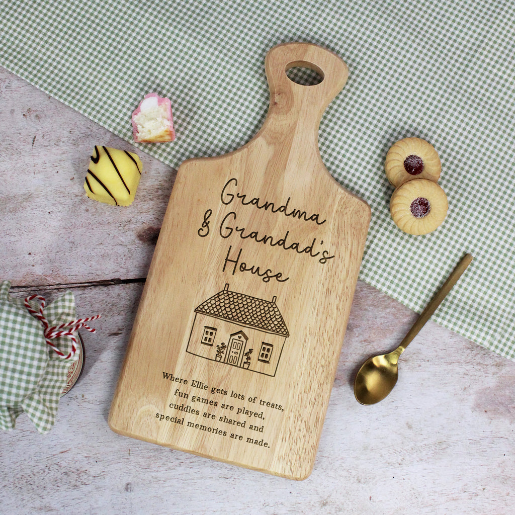 Personalised 'Grandma’s House' Wooden Paddle Board