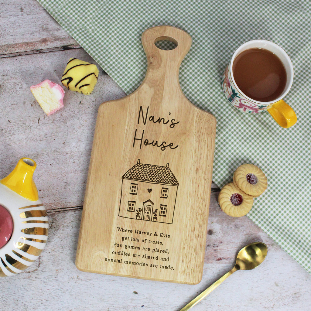 Personalised 'Grandma’s House' Wooden Paddle Board