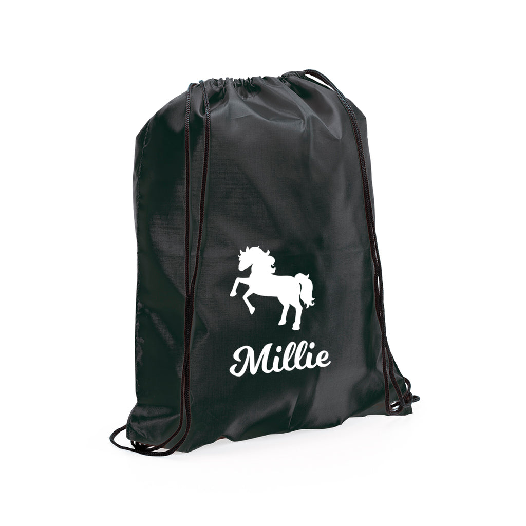 Personalised Horse Riding Drawstring Bag