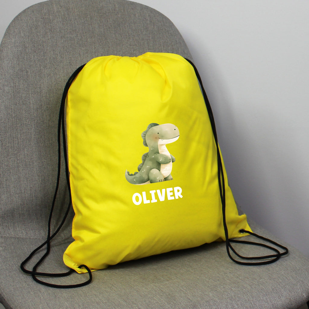 Personalised Children's Dinosaur PE Bag