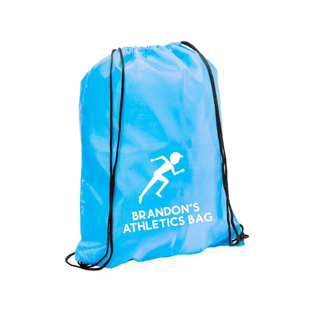 Personalised Athletics Drawstring Bag