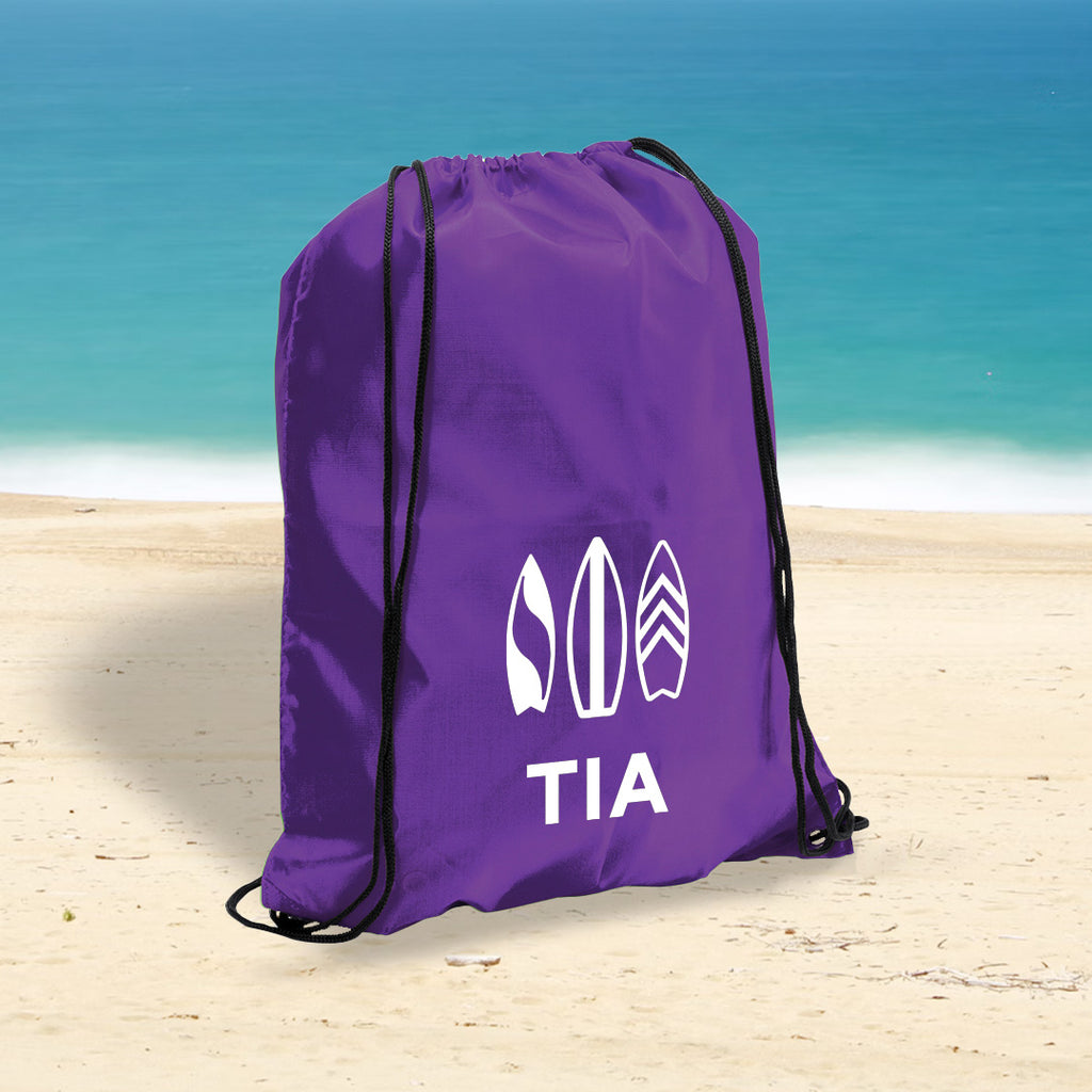 Personalised Water Sport Drawstring Bag