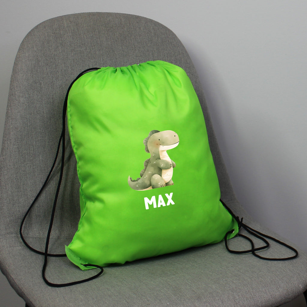 Personalised Children's Dinosaur PE Bag