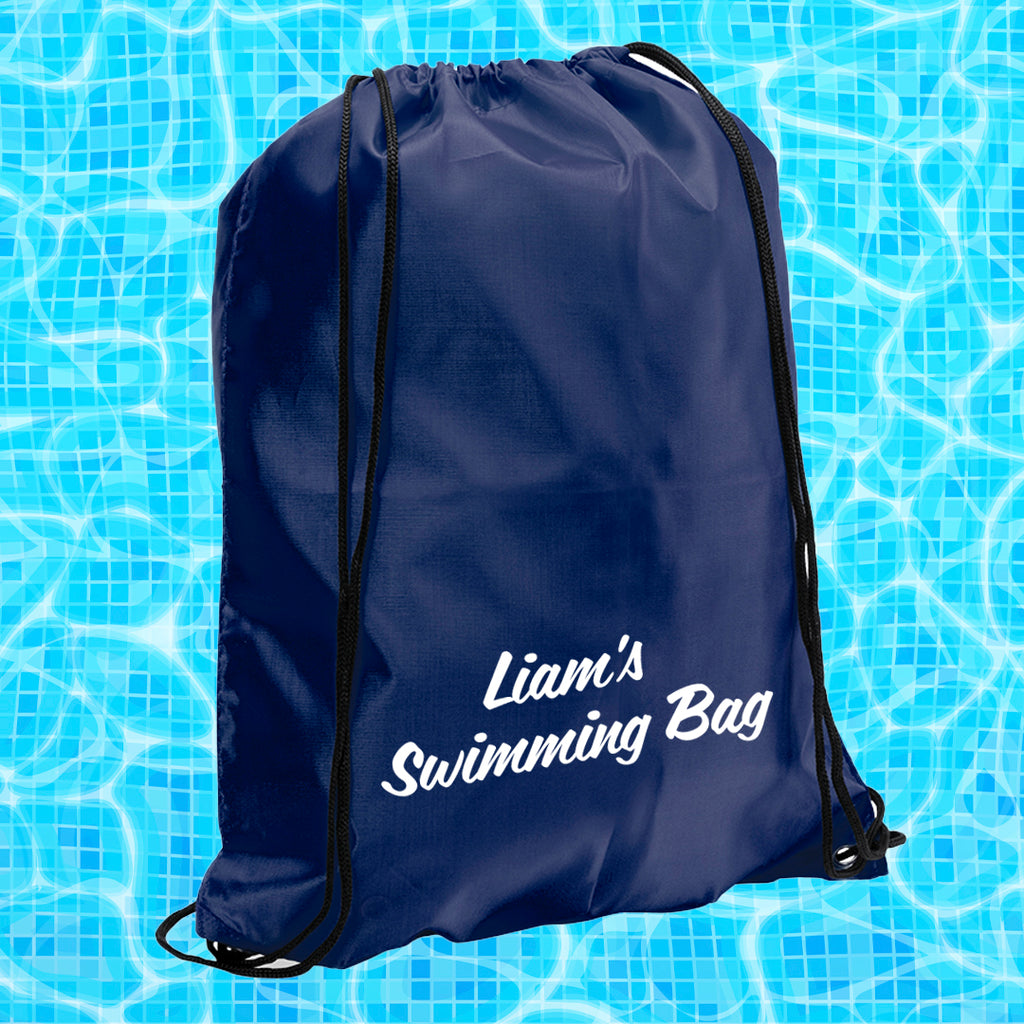 Navy Personalised Swimming Bag