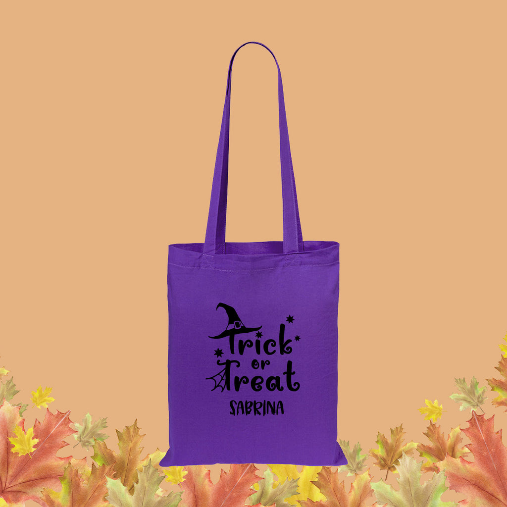 Personalised Children's Halloween Trick or Treat Tote Bag