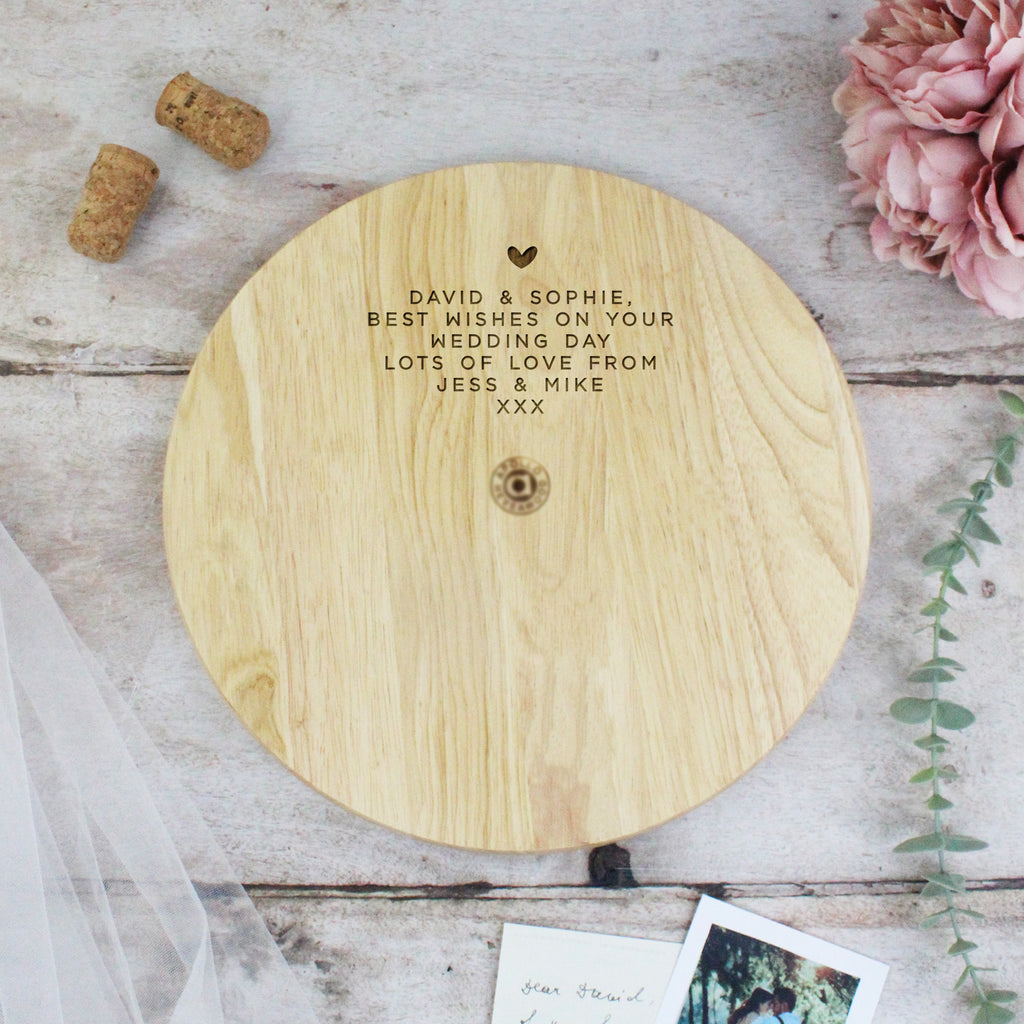 Personalised 30cm Mr & Mrs Wedding Chopping Board