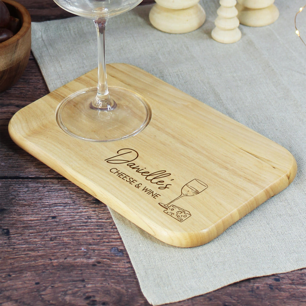 Personalised Cheese & Wine Board