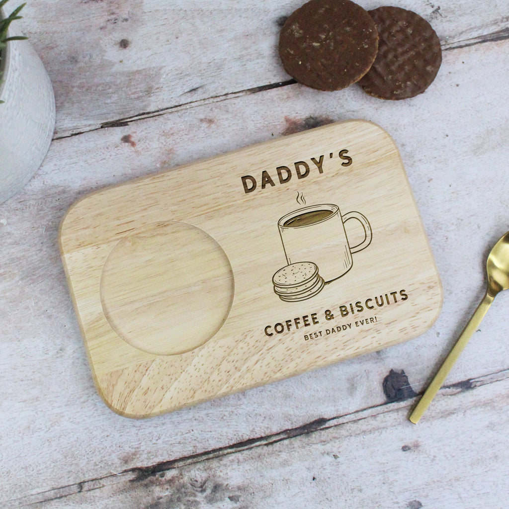 Personalised Dad's Coffee & Biscuits Board