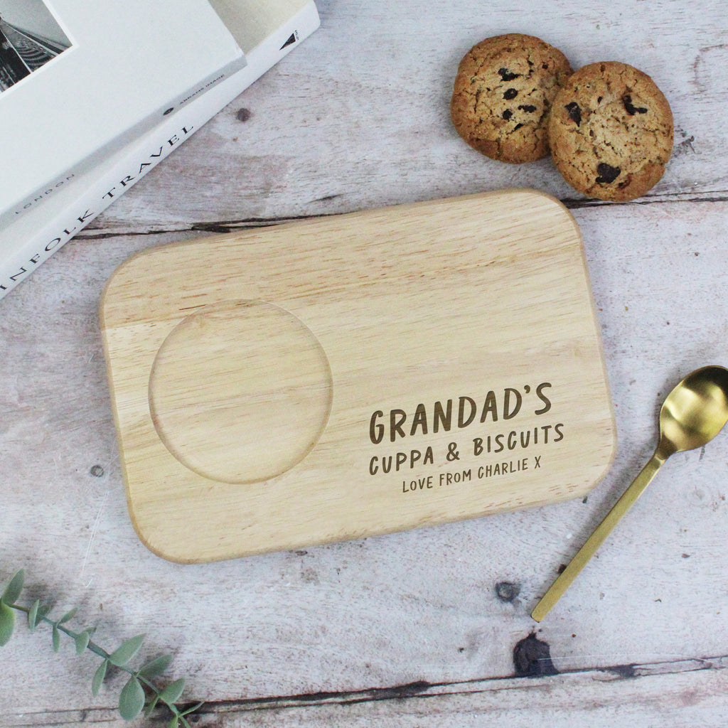 Personalised 'Grandad’s Pint & Crisps' Snack Board