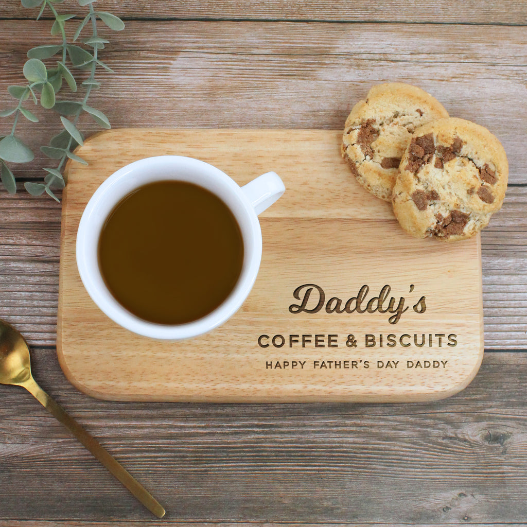 Personalised Grandad's Coffee & Biscuits Board