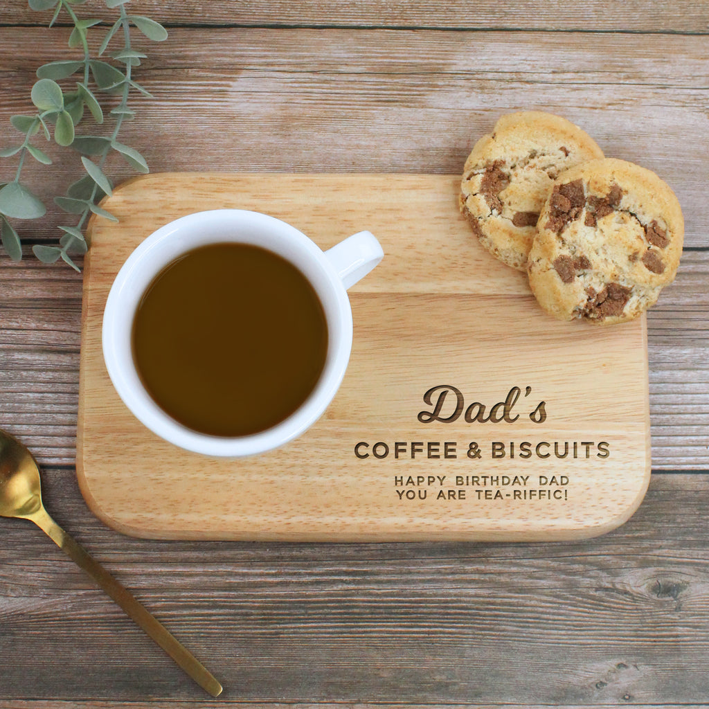 Personalised Grandad's Coffee & Biscuits Board