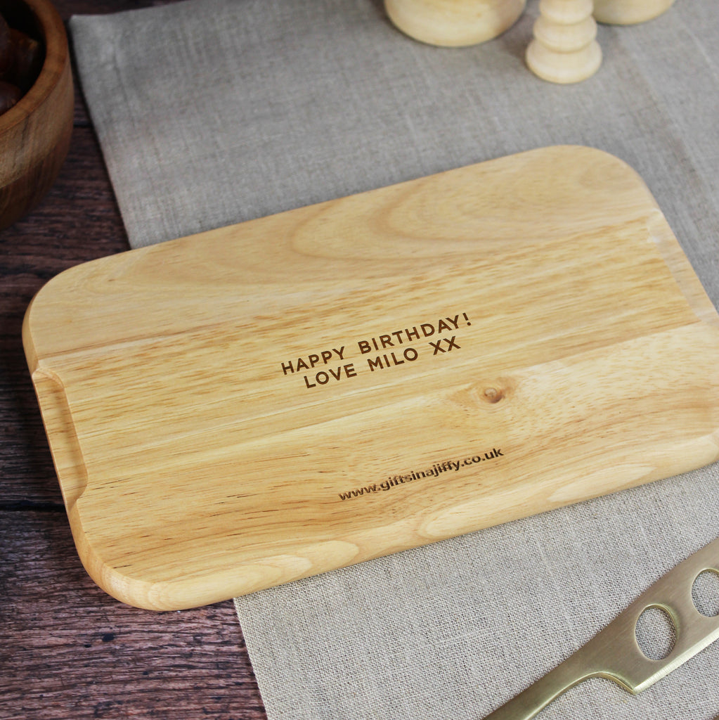 Personalised Cheese & Wine Serving Board